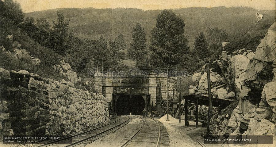 Postcard: West Portal, Hoosac Tunnel, North Adams, Massachusetts